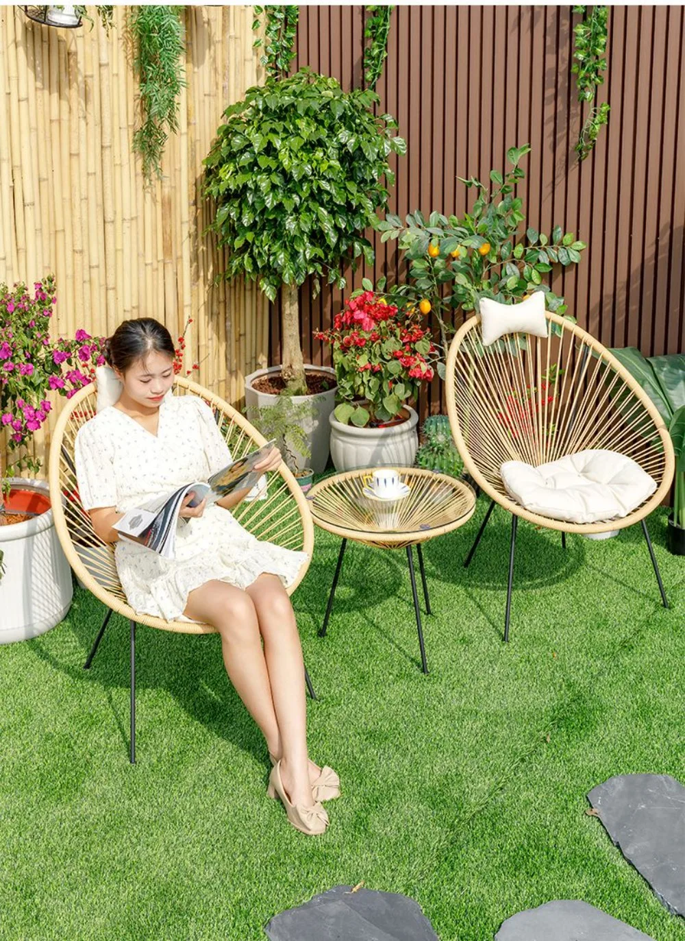 Nordic Dining Chairs for Kitch - đánh giá và giá Outdoor Furniture Metal Chairs